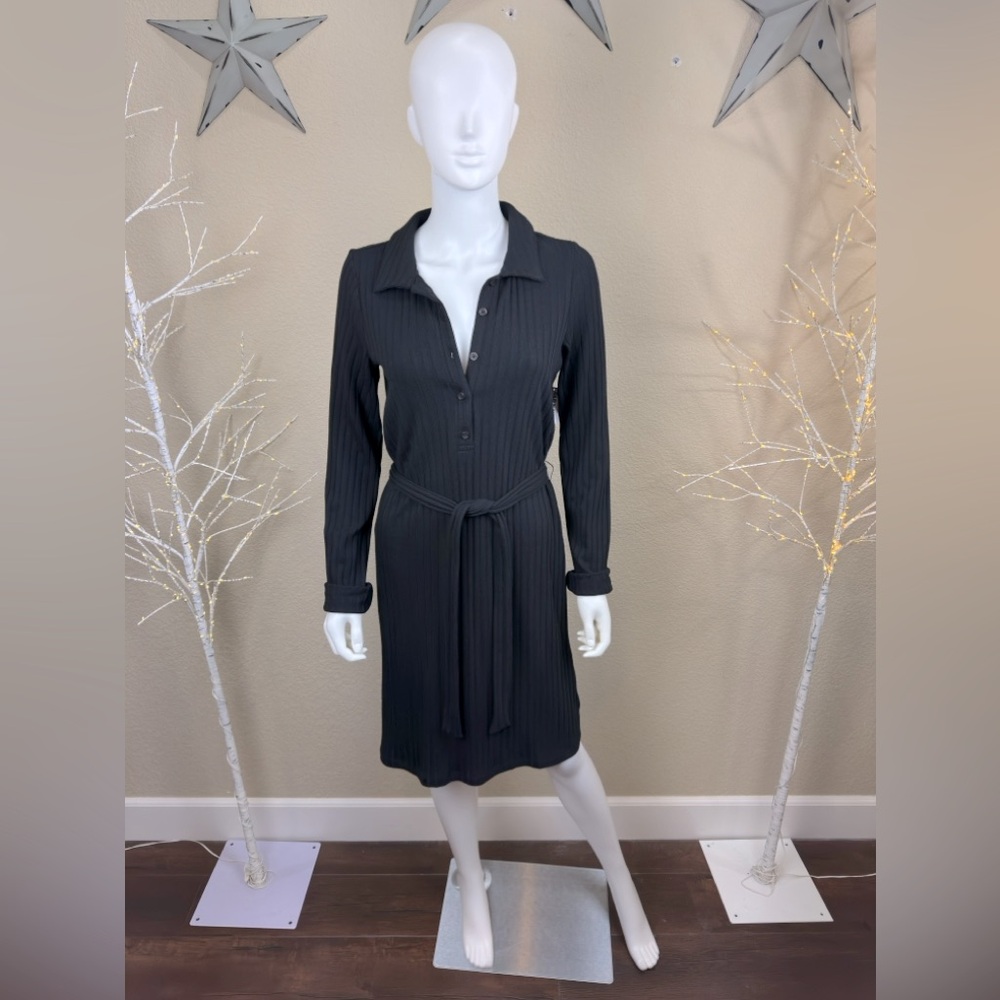 NWT Old Navy Button Down Sweater Long Sleeve Mini Dress $60 M-Long